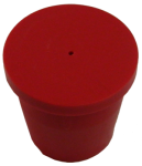 (image for) Plastic Cap 5/8" Rebar 1" Pipe PLAIN