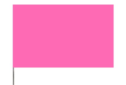 (image for) 4" x 5" x 21" Pink Glo Wire Stake Flag (BN)