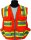 (image for) SECO 8265 ANSI/ISEA Class 2 DOT Safety Vest Fluorescent Orange