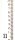 (image for) Stream Gauge 4 Inch Wide 8-12' (Feet/10ths/100ths)