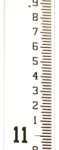 (image for) Stream Gauge 4 Inch Wide 8-12' (Feet/10ths/100ths)