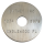 (image for) 1 1/2" Aluminum Disc - Stamped Straight Text 1/16" Thick