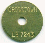 (image for) 1.25" Brass Washer Survey Marker Tags (500 pcs)