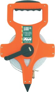 (image for) SECO PVC-Coated Fiberglass Tapes 100 Feet ft / 10ths / 100ths