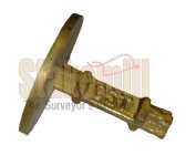 (image for) 2 Inch Brass Survey Marker Flat Top 19-701