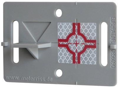(image for) Rothbucher Gray 30 mm Reflective Smart Target Adhesive (10 pack)