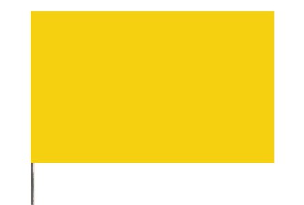 (image for) 2" x 3" x 21" Yellow Wire Stake Flag (BN)