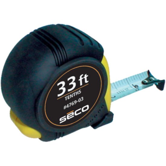 (image for) SECO HD 33 Foot Measuring Tape 10ths 4769-03 - Click Image to Close