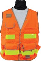 (image for) SECO 8069 Series Survey Vest Class 2 Fluorescent Orange