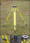 (image for) Dutch Hill Surveyors Tripod ELT3000A Yellow Aluminum Head