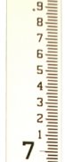 (image for) Stream Gauge 4 Inch Wide 4-8' (Feet/10ths/100ths)