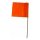 (image for) SitePro 21 Inch Stake Flags 4 x 5 Inch (100 pcs) Pink Glo