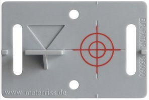 (image for) Rothbucher Gray 40 mm Reflective Smart Target Adhesive (10 pack)