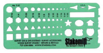 (image for) Timely Template - T41 Survey Small Designs T-41 41T
