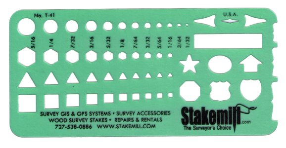 (image for) Timely Template - T41 Survey Small Designs T-41 41T