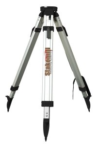 (image for) SECO Heavy-Duty Aluminum Tripod Square Leg, Flat Head Black