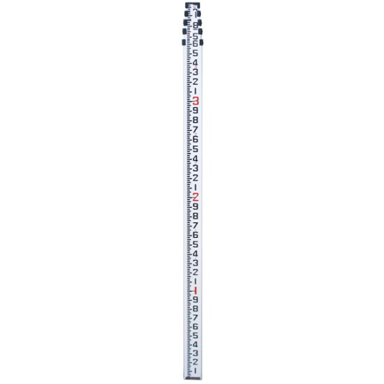 (image for) SitePro 13ft 10ths Alum Litewght Leveling Rod Compact 11-813L-T - Click Image to Close