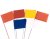 (image for) SitePro 21 Inch Stake Flags 4 x 5 Inch (100 pcs) Lime Glo