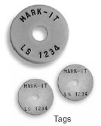 (image for) Aluminum 1-1/4 Inch Radius Stamp Washer Disc 1/4 In Hole