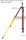 (image for) Bipod to Tripod Conversion Assembly - Single Leg Fluor Orange