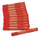 (image for) Dixon Ticonderoga Red Lumber Crayons (box 12) 52000