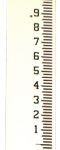 (image for) Stream Gauge 4 Inch Unnumbered (Feet/10ths/100ths)