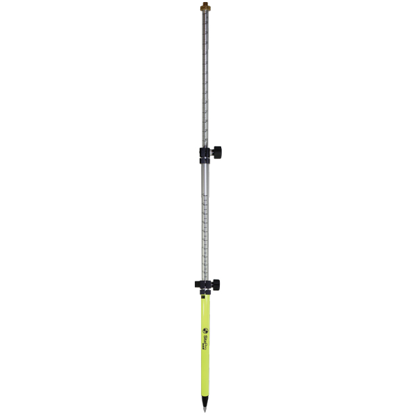 SitePro 5' Hi-Vis Aluminum Mini Prism Pole 07-4705-TMA-FY - Click Image to Close