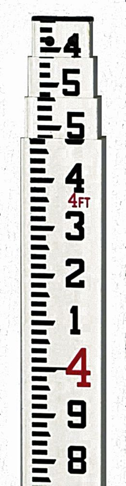 Topcon 13 Ft Fiberglass Grade Rod (Tenths) - Click Image to Close
