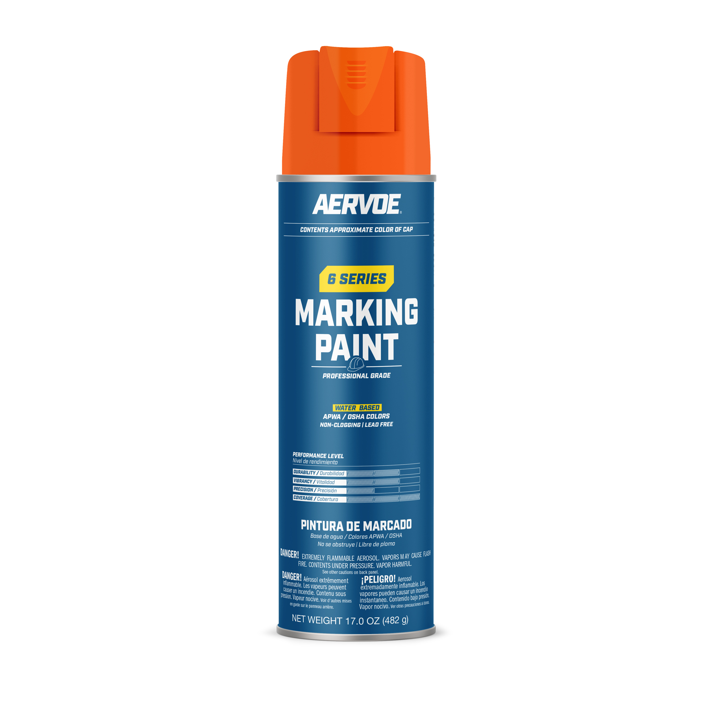 (image for) Seymour/Aervoe 6 Series Orange Fluorescent Inverted Marking Paint 20oz(Case)