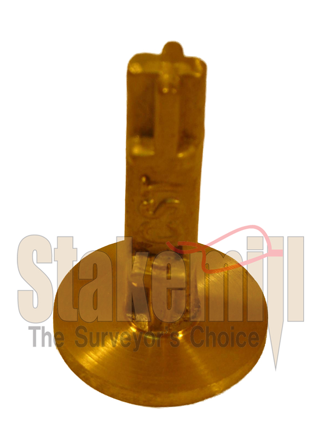 1-3/8 Inch Brass Survey Marker Flat Top 19-700 - Click Image to Close