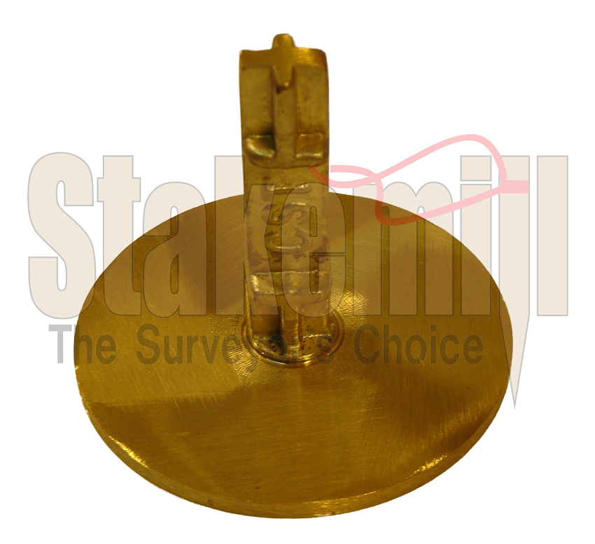 2-1/2 Inch Brass Survey Marker Flat Top 19-702 - Click Image to Close