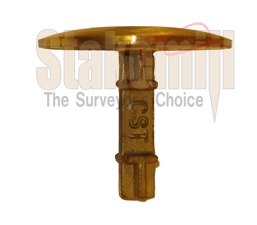 2-1/2 Inch Brass Survey Marker Dome Top 19-706 - Click Image to Close