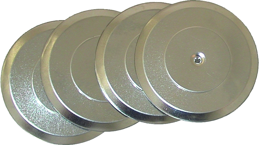 2-1/4 Inch Flat Shiner Tins 813430 - Click Image to Close