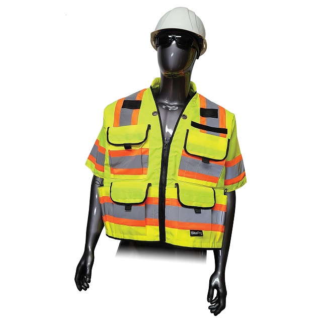 SitePro 770 Series Class 3 Safety Vest Flo-Lime 2XL - Click Image to Close