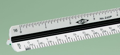 Alvin Tri Scale Engineer 12 Inch Plastic 241P Alvin Tri Scale Engineer 12 Inch Plastic 241P