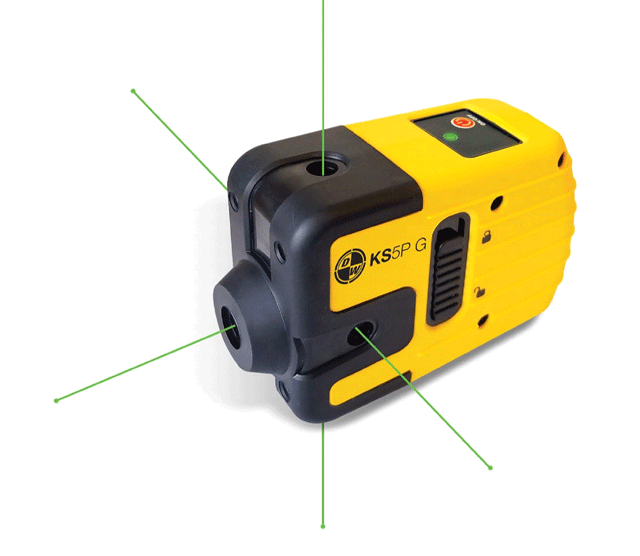 SitePro 5 Point Green Beam Laser 28-KS5PG - Click Image to Close