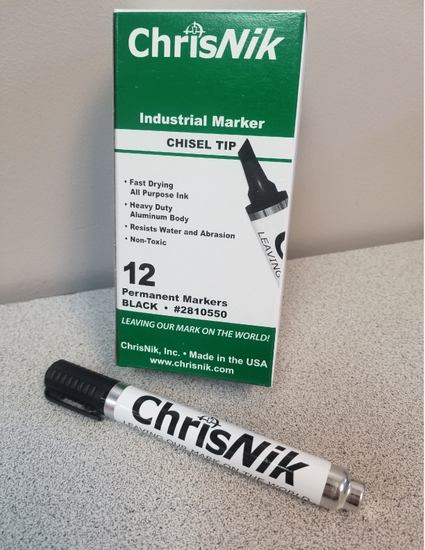 ChrisNik Black Redimark Style Markers Metal Barrel (box 12)