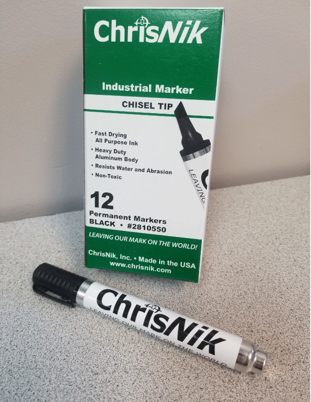 ChrisNik Black Redimark Style Markers Metal Barrel (box 12) - Click Image to Close