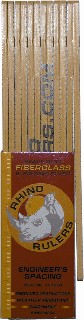 Rhino Waterproof Fiberglass Folding Ruler Inches/Tenths 55125