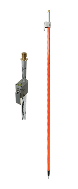 SECO Geodimeter Style Telescoping Prism Pole Metric