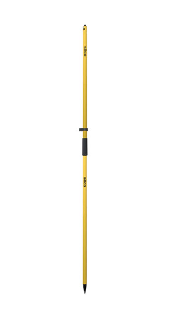 2 m Two-Piece GPS Rover Rod with Outer "GT" Grad - Standard Yell