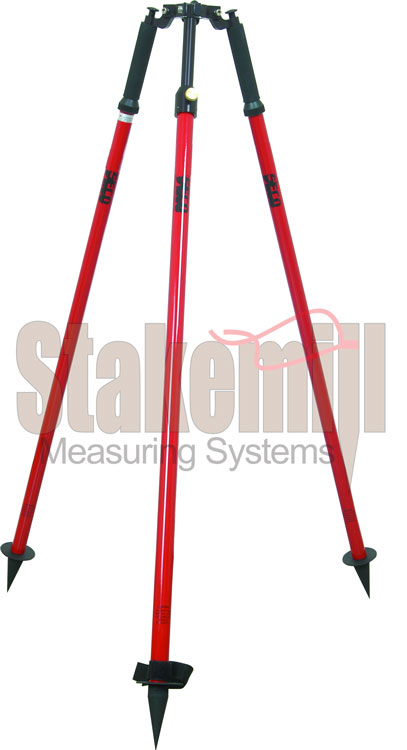 SECO Thumb-Release Prism Pole Tripod 5218-02-RED - Click Image to Close