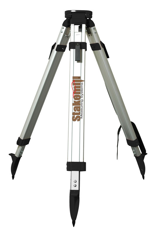 SECO Heavy-Duty Aluminum Tripod Square Leg, Flat Head Black