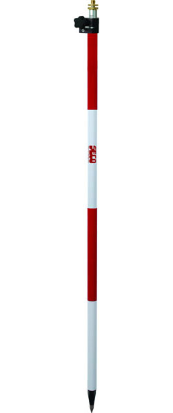 SECO 8.53 ft TLV Prism Pole - Red and White - Click Image to Close