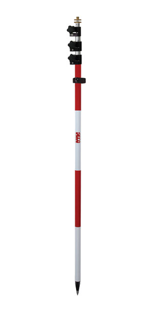 SECO 15.25 ft TLV Prism Pole - Red and White - Click Image to Close