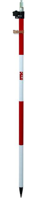 SECO 8.5 ft TLV Prism Pole - Red and White - Click Image to Close