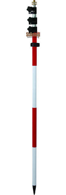 SECO 4.6-Meter Metric-Grad TLV Adj Tip Construction Prism Pole - Click Image to Close