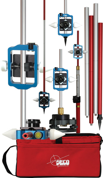 SECO Sliding Prism and Sectional Pole Kit Metric 5910-06