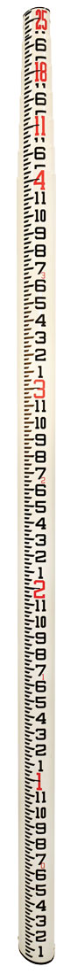 SECO Fiberglass 25 ft SK Leveling Rods Series — 8ths Grad - Click Image to Close