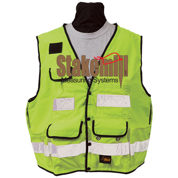 SECO 8068 Series Surveyors Vest Class 2 Fluorescent Yellow - Click Image to Close